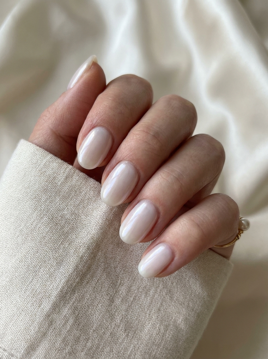 Milky Glazed Nails als Glazed Nails Inspiration 2026
